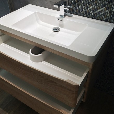 Meuble salle de bains : pack meuble nature
