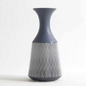 Vase en céramique décorée, Bleu - image 2