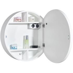Armoire de toilette Ø60 cm, blanc, Géode - image 2