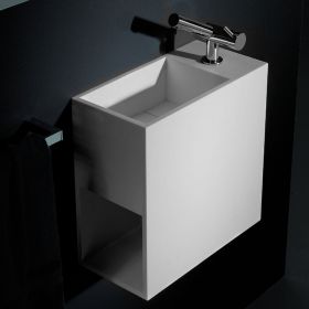 Lave-mains 40 x 20 cm, Résine minérale, Compact - image 2