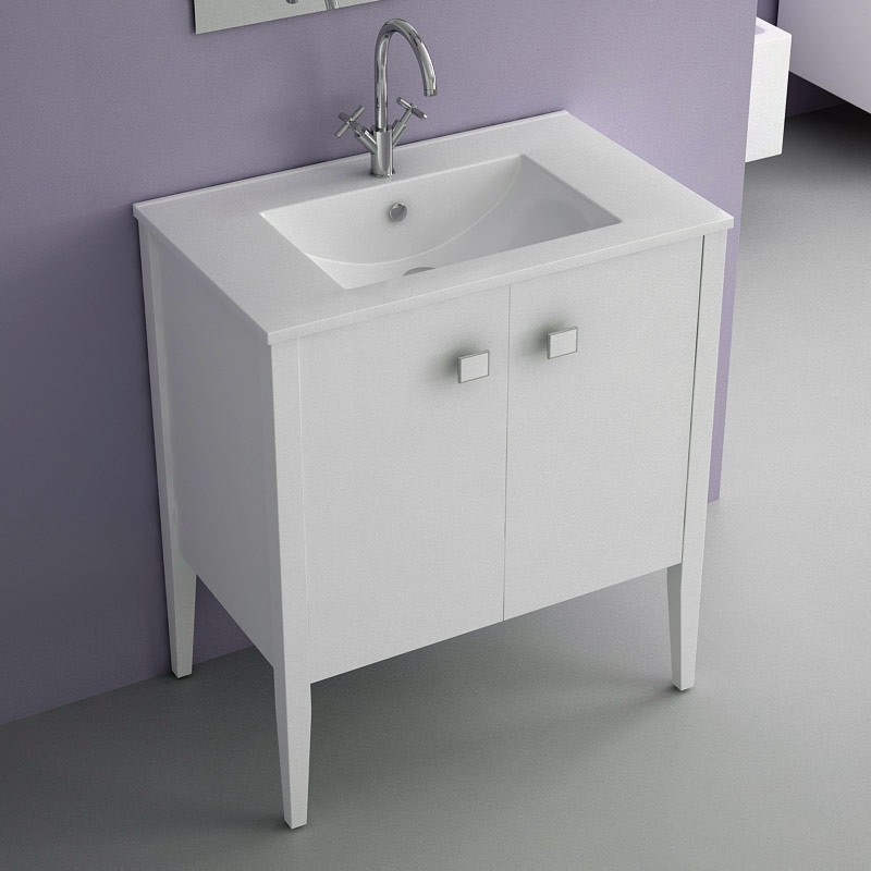 Meuble de salle de bain Touquet Blanc 75 cm