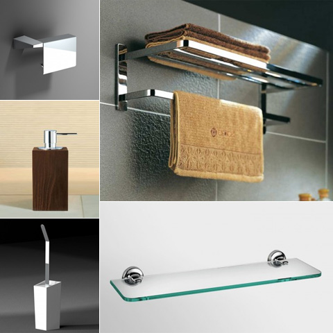 Produits et accessoires pour salle de bain design