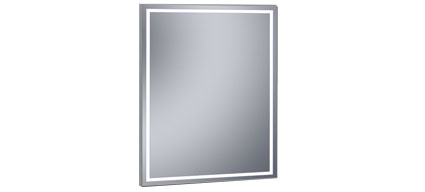 Miroir lumineux LED salle de bain, 60x80 et 120x80 cm, Lisbeth