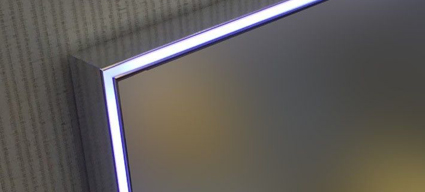 Miroir lumineux LED salle de bain, anti-buée, 150x70 cm, Idlight Edge