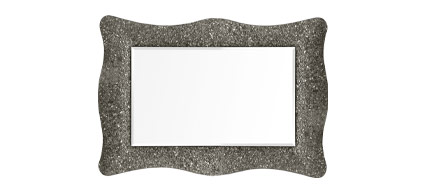 Alexandra, miroir salle de bain 98X70 cm, cadre bronze