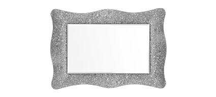 Miroir salle de bain 98X70 cm, Isabelle, transparent, Led