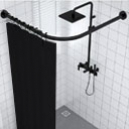 Comment poser une tringle de rideau de douche dans un angle ?