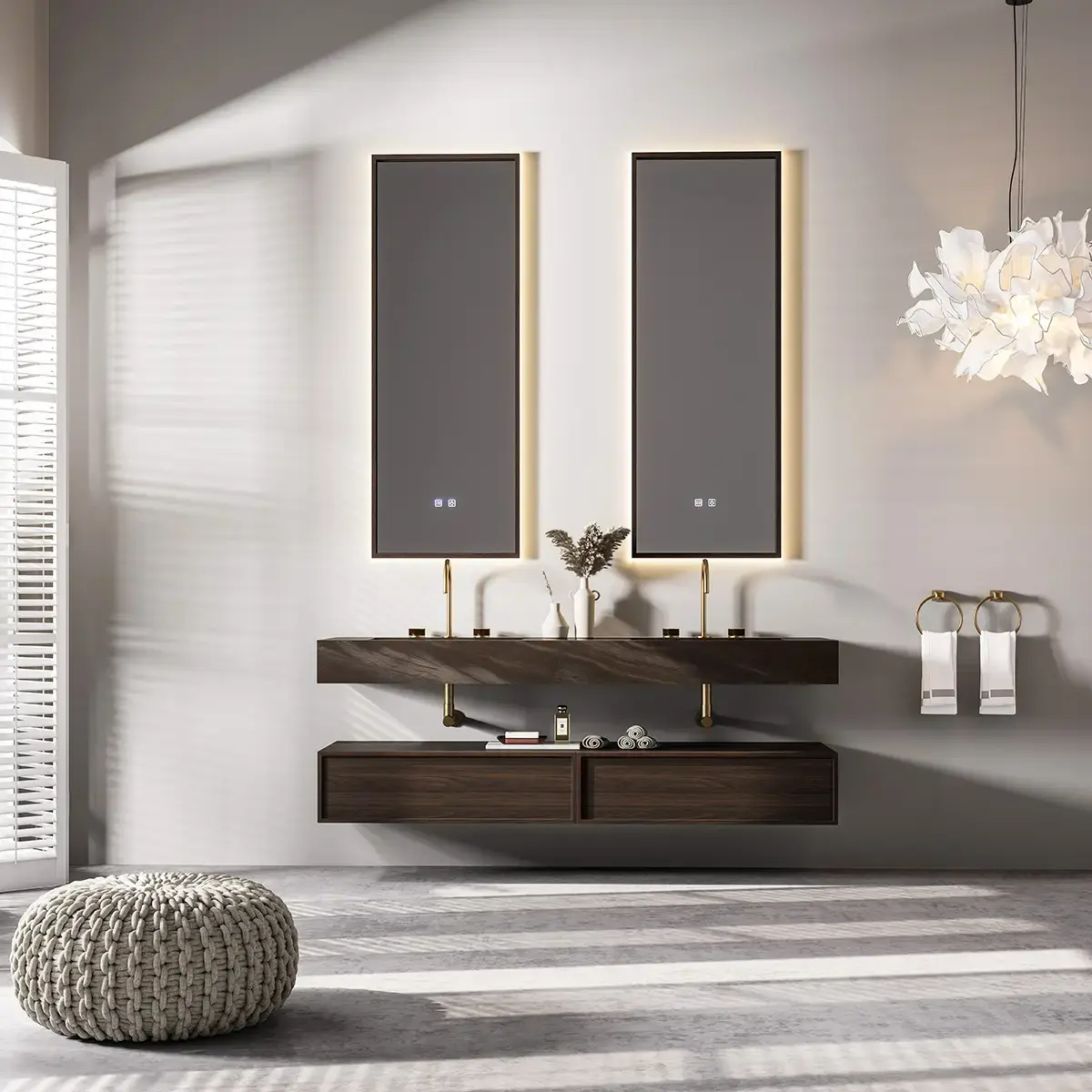 Meuble de salle de bain version spa