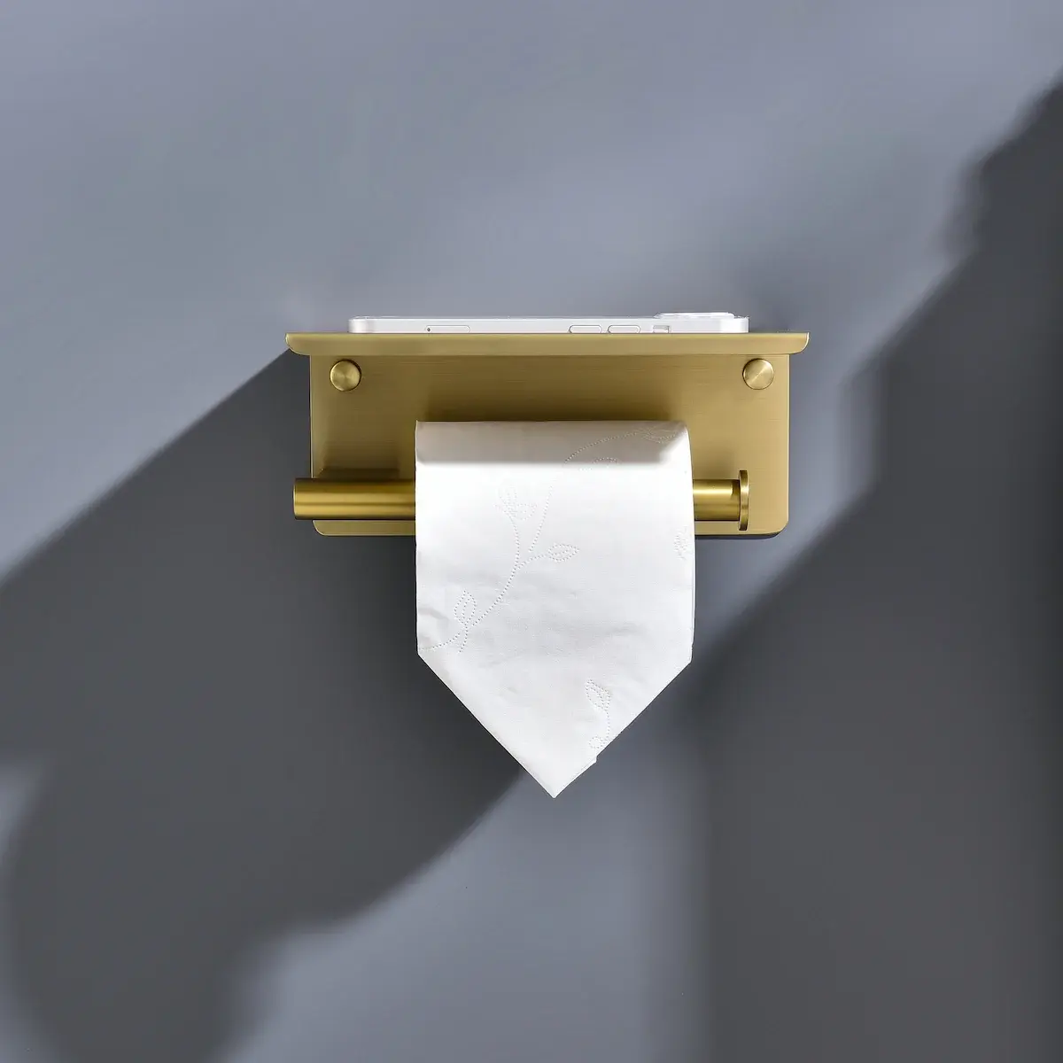Porte Papier Doré Brossé, Deauville 