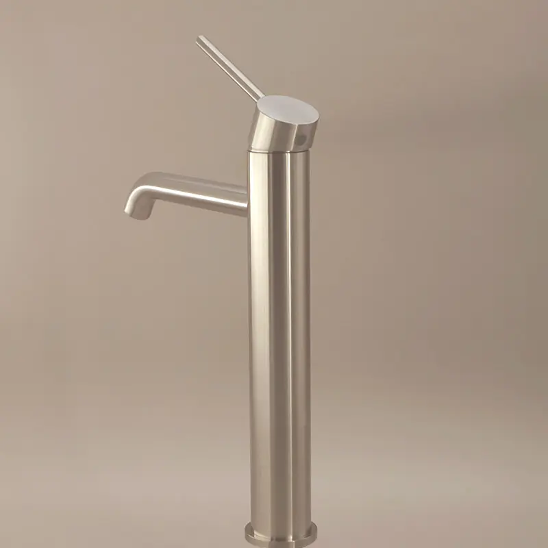 Mitigeur lavabo haut inox brossé, Châtelet