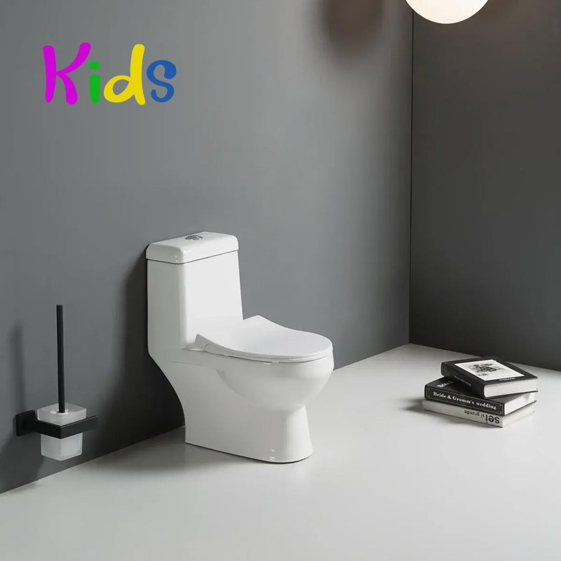 WC à poser enfant 50X25.5cm avec abattant Blanc Brillant KID 