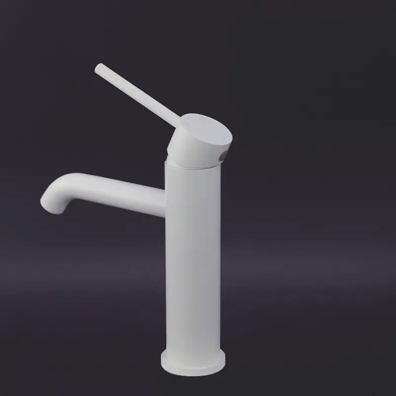 Robinet mitigeur lavabo blanc mat, Châtelet