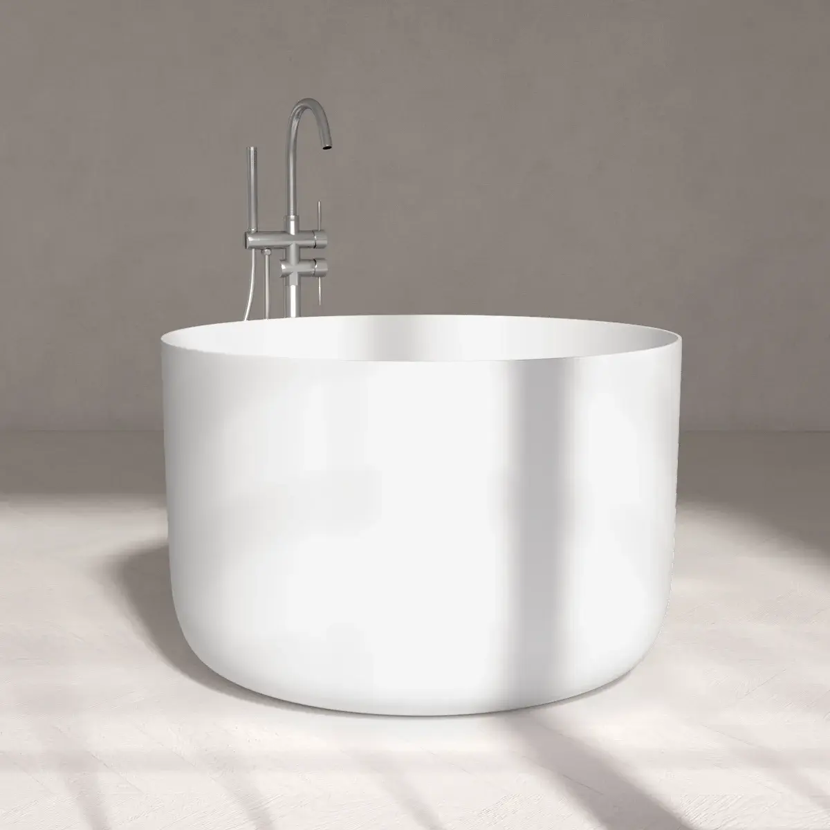 Baignoire Ilot Ronde 105X68 Solid Surface, Yokuso