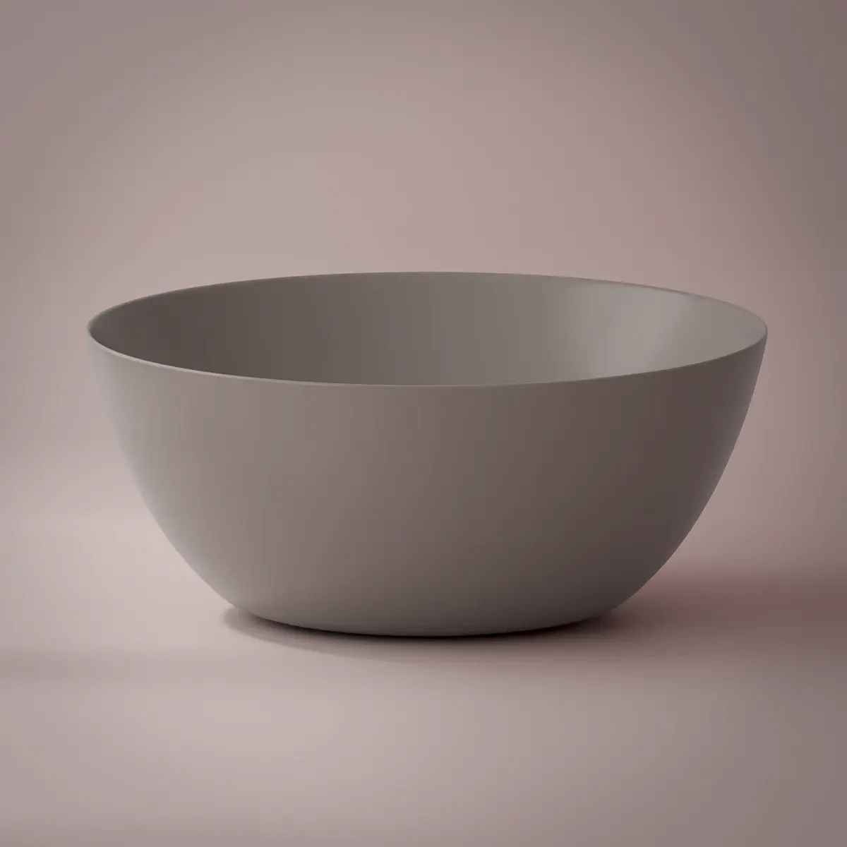 Vasque à poser ronde 41 x 37 cm, gris moyen, céramique, Porcelaine de Paris