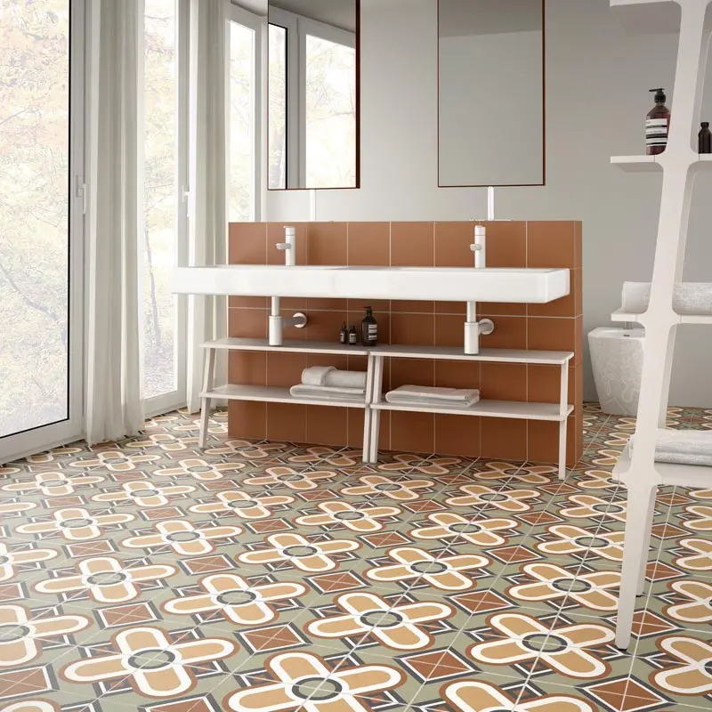 [27697] Carrelage mur et sol 20x20 cm esprit carreau de ciment, Blum Warm.webp