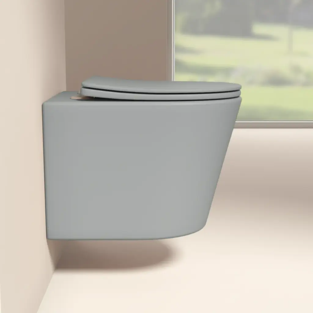 [B2330MH] WC Suspendu compact, 49x36,5 cm, Gris ciment mat, Flavia.webp
