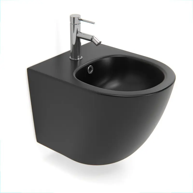 Bidet Suspendu, 48x37, Celia, Noir mat