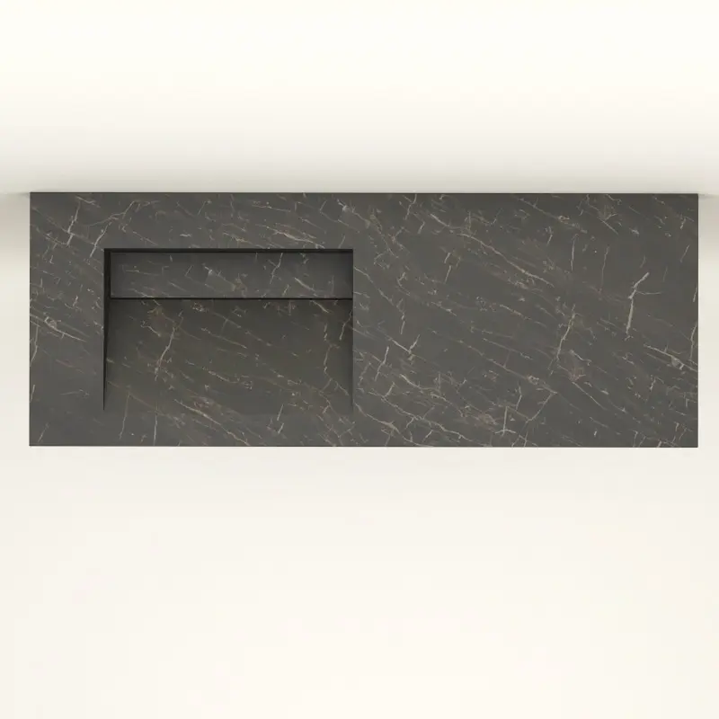 Plan Vasque Gauche, 121x46x12, Marbre European Network, Lake