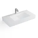 [JZ1037] Lavabo suspendu, matière composite minéral, 90x45 cm.webp