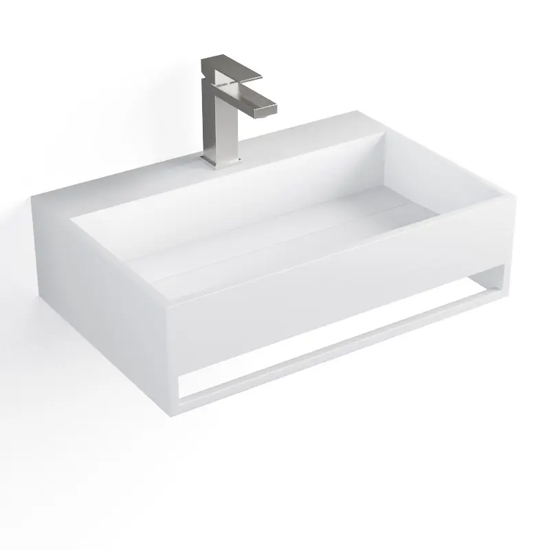 [JZ1026] Lavabo suspendu 60 x 40 cm, matière composite, Mineral.webp