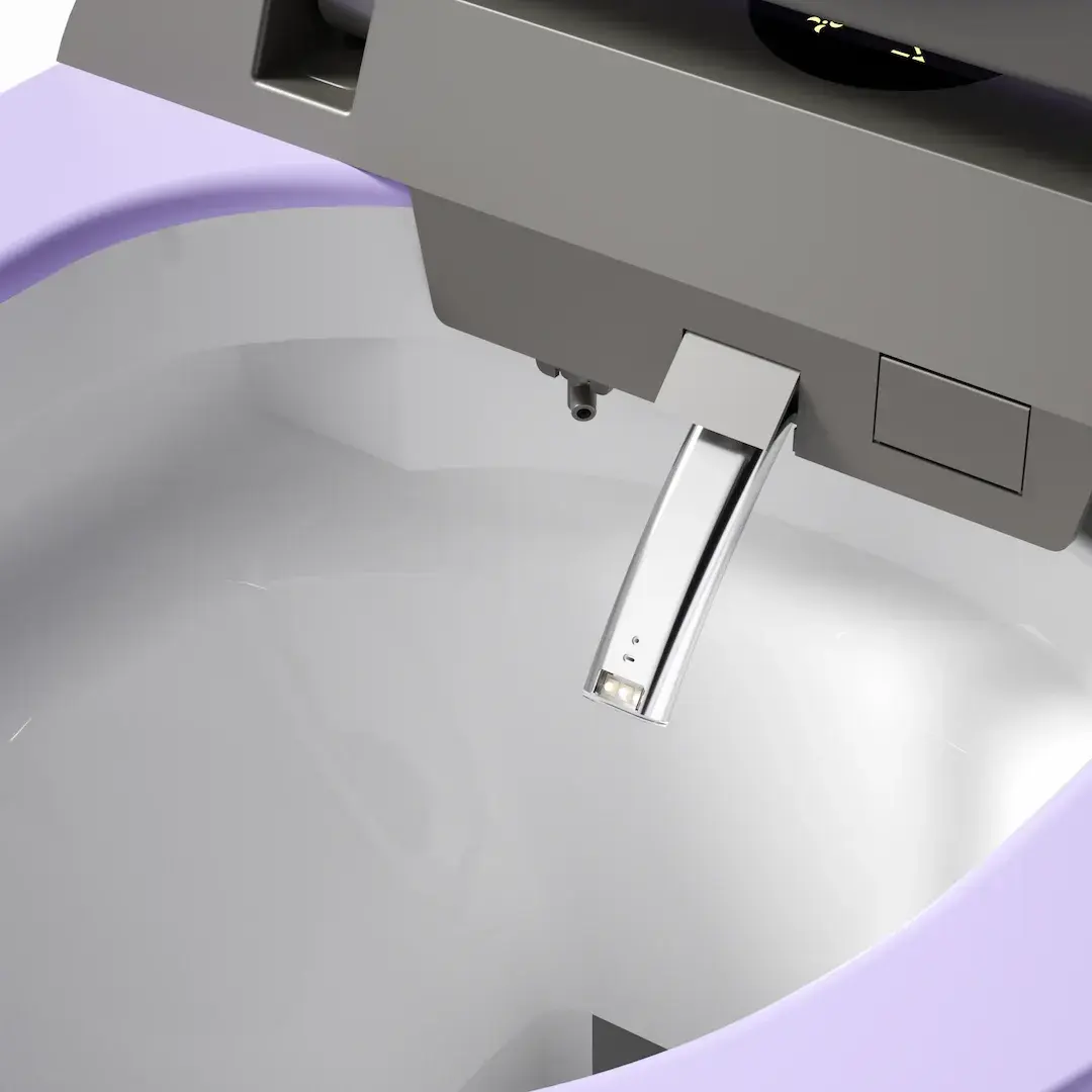 WC suspendu japonais orange, avec bâti support, Safari