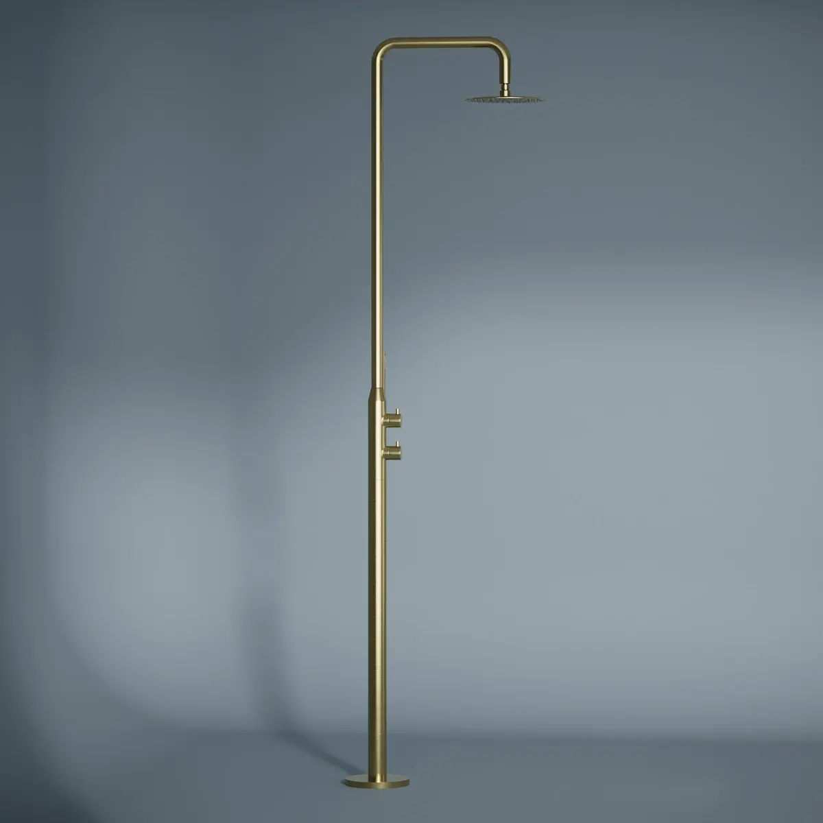 Colonne de Douche au sol Intérieur / Extérieur 316A, Doré brossé, Châtelet