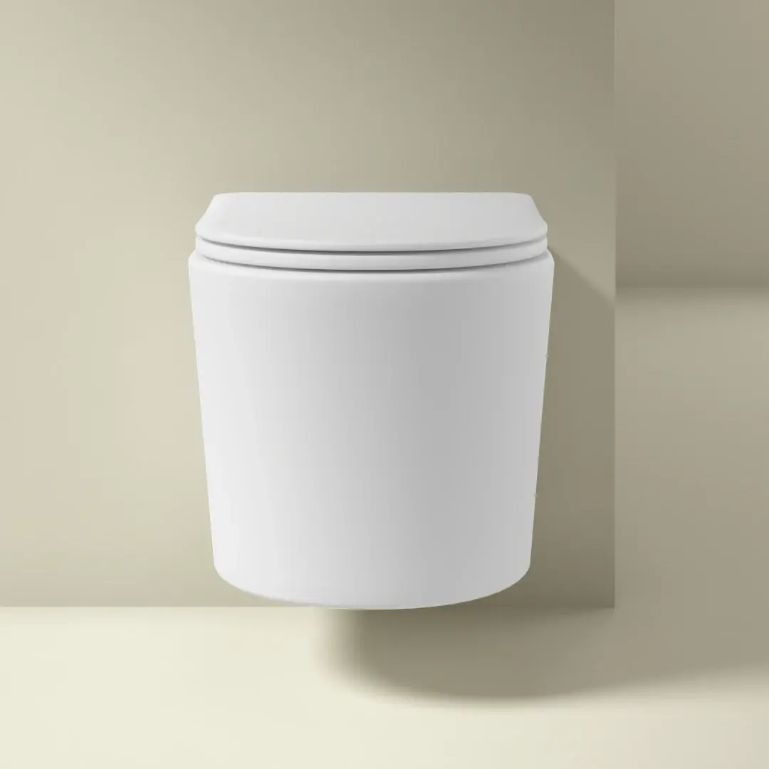 WC Suspendu compact, 49x36,5 cm, Blanc mat, Flavia