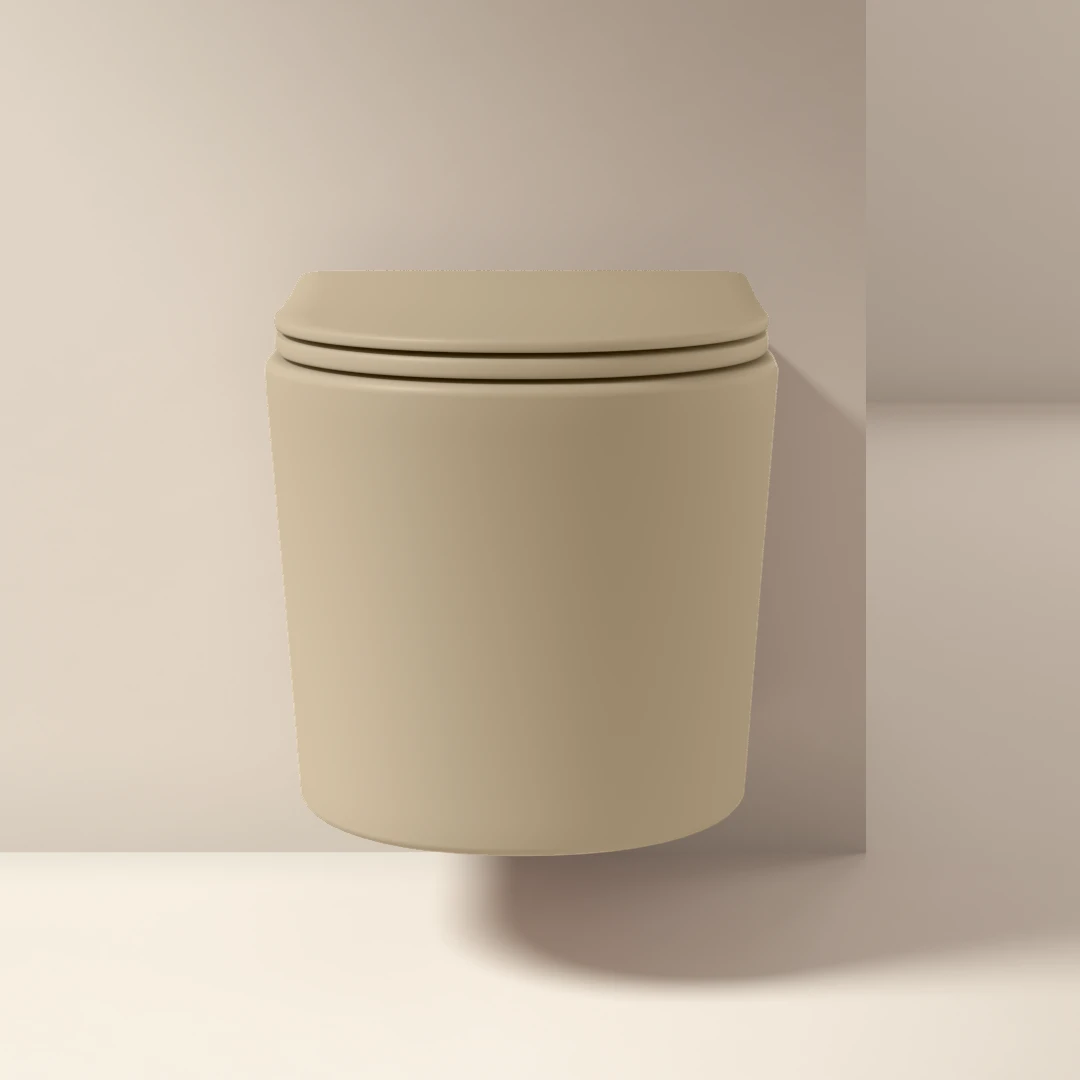 WC Suspendu compact, 49x36,5 cm, Flavia, beige