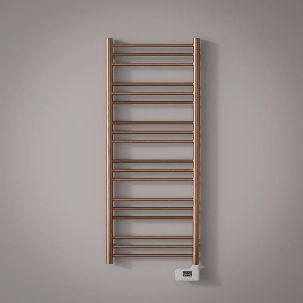 Sèche-Serviettes électrique, 120x50 cm, 500W, Doré Rose brossé, Châtelet