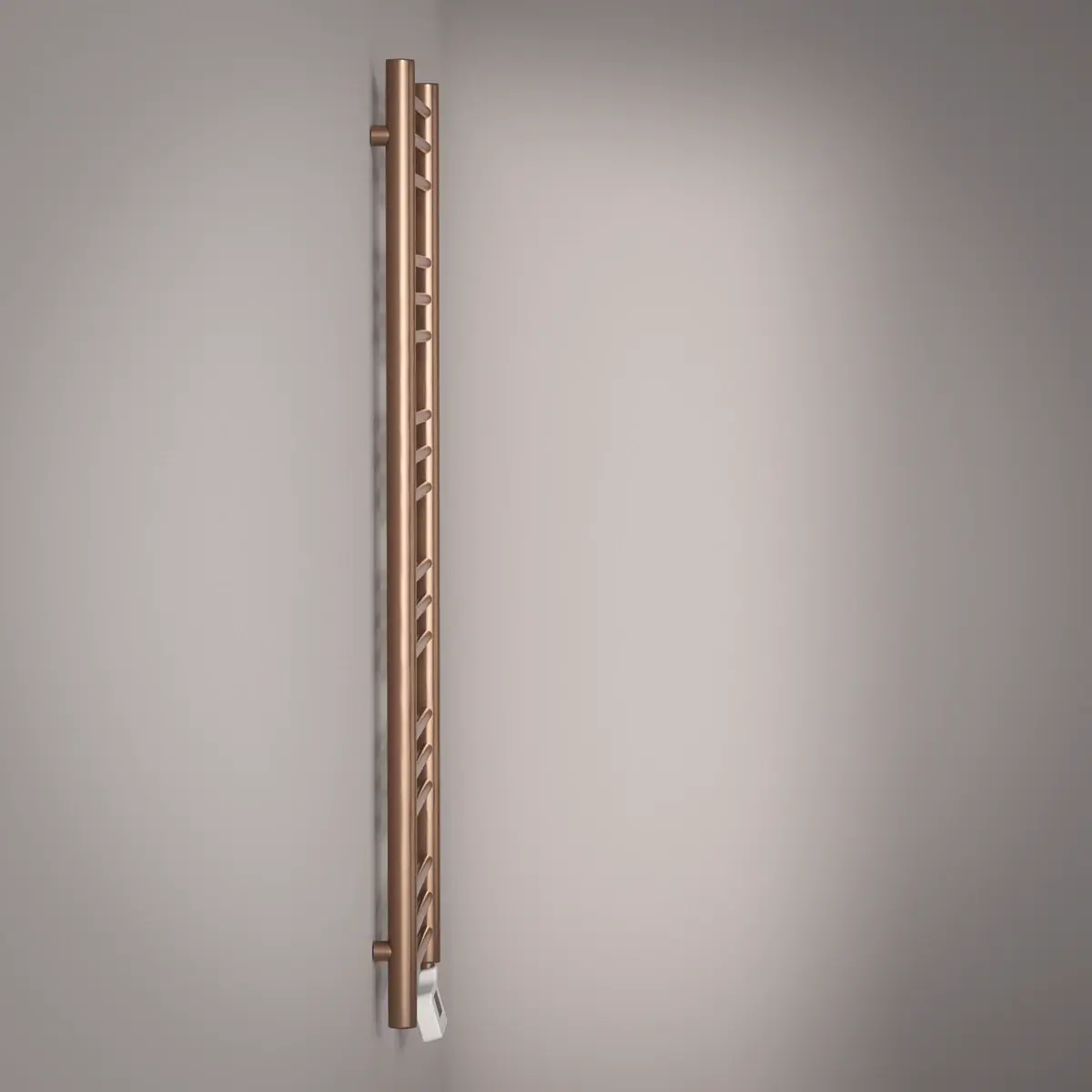 Sèche-Serviettes électrique, 120x50 cm, 500W, Doré Rose brossé, Châtelet