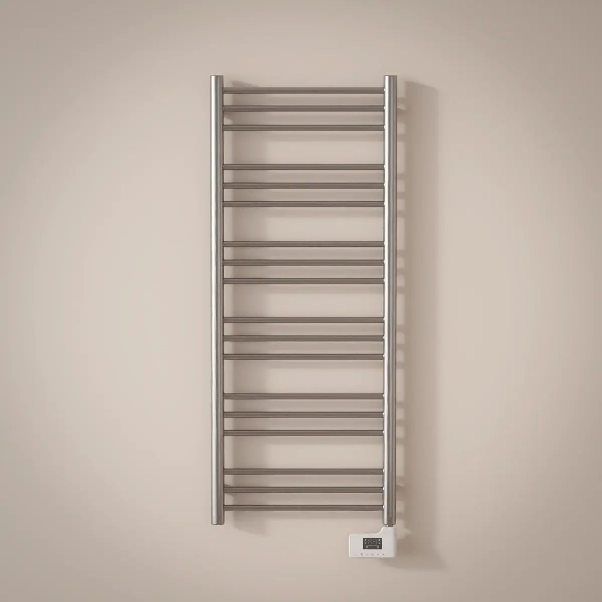 Sèche-Serviettes électrique, 120x50 cm, 500W, Inox brossé, Châtelet