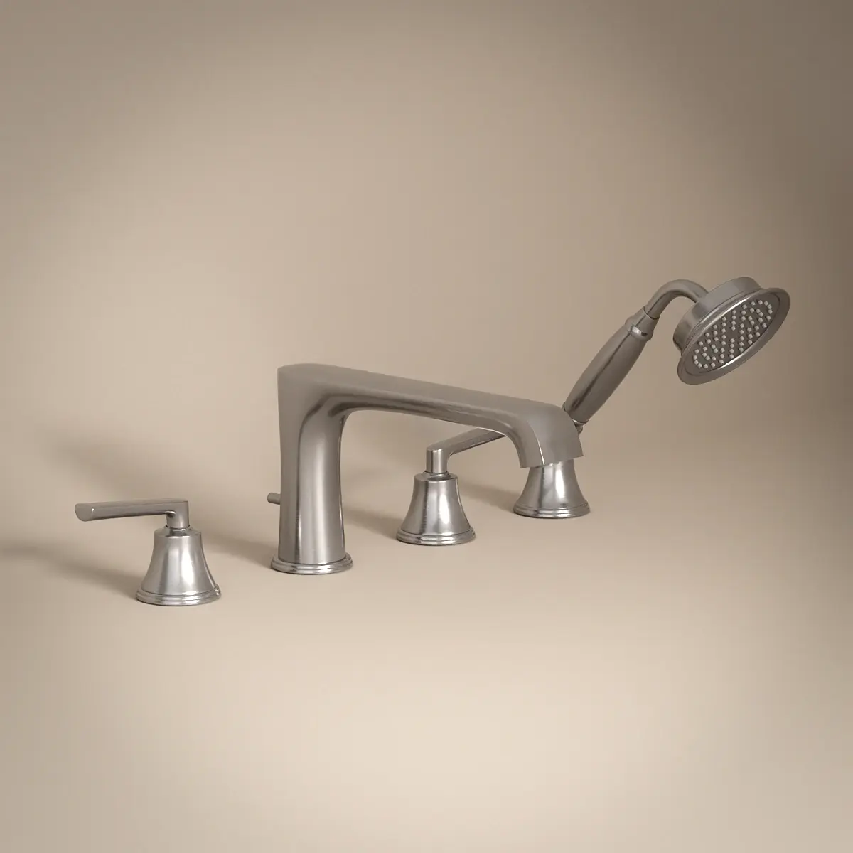 Mélangeur bain douche rétro chromé