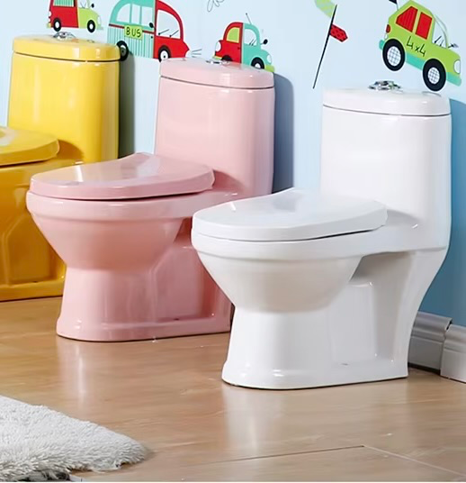 WC à poser enfant 50X25.5cm avec abattant Blanc Brillant KID 