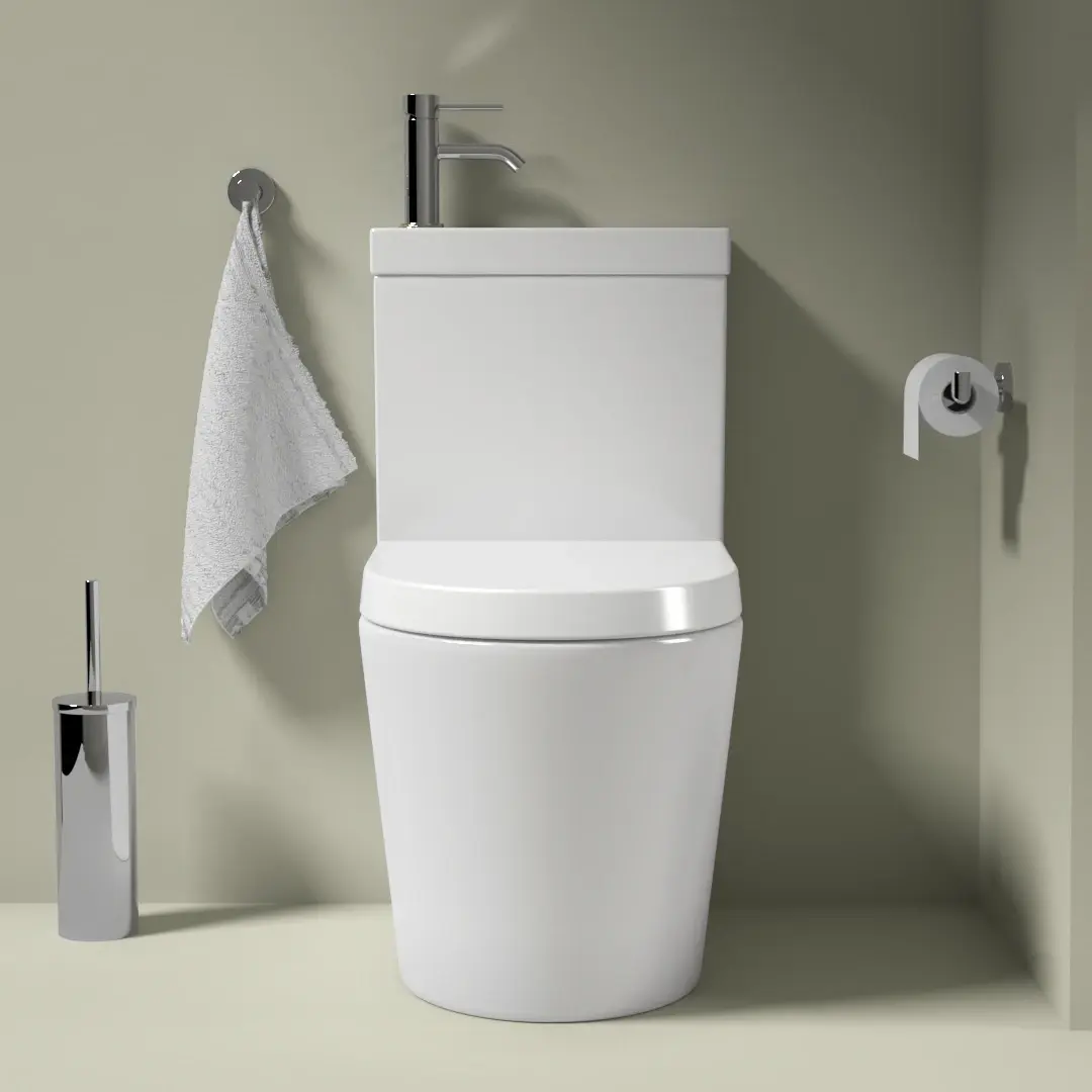 WC à poser avec lave-mains intégré et robinet mitigeur, Integral 2
