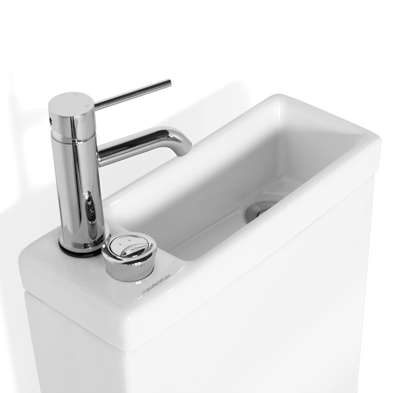 WC à poser avec lave-mains intégré et robinet mitigeur, Integral 2