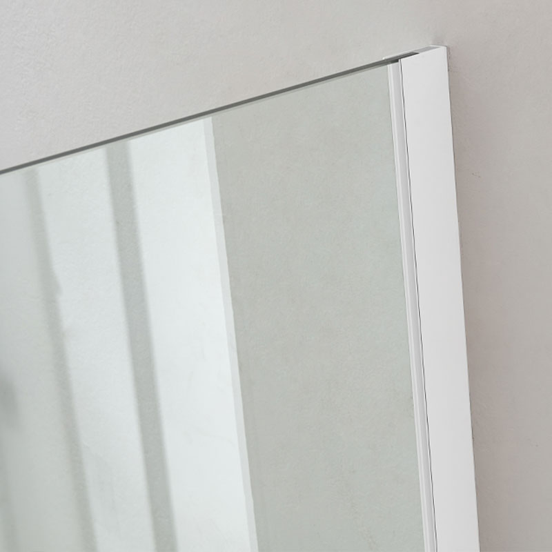 Paroi de douche fixe 60 à 160 cm, profilé blanc mat, Altea