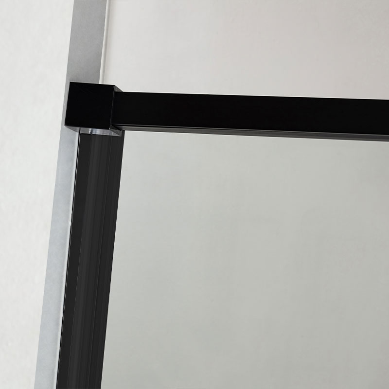 Porte de douche coulissante 100 à 140 cm, noir mat, Arena Black 2