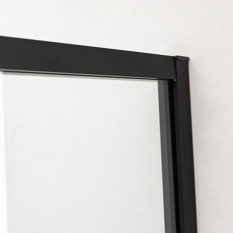 Porte de douche coulissante 100 à 140 cm, noir mat, Arena Black 2