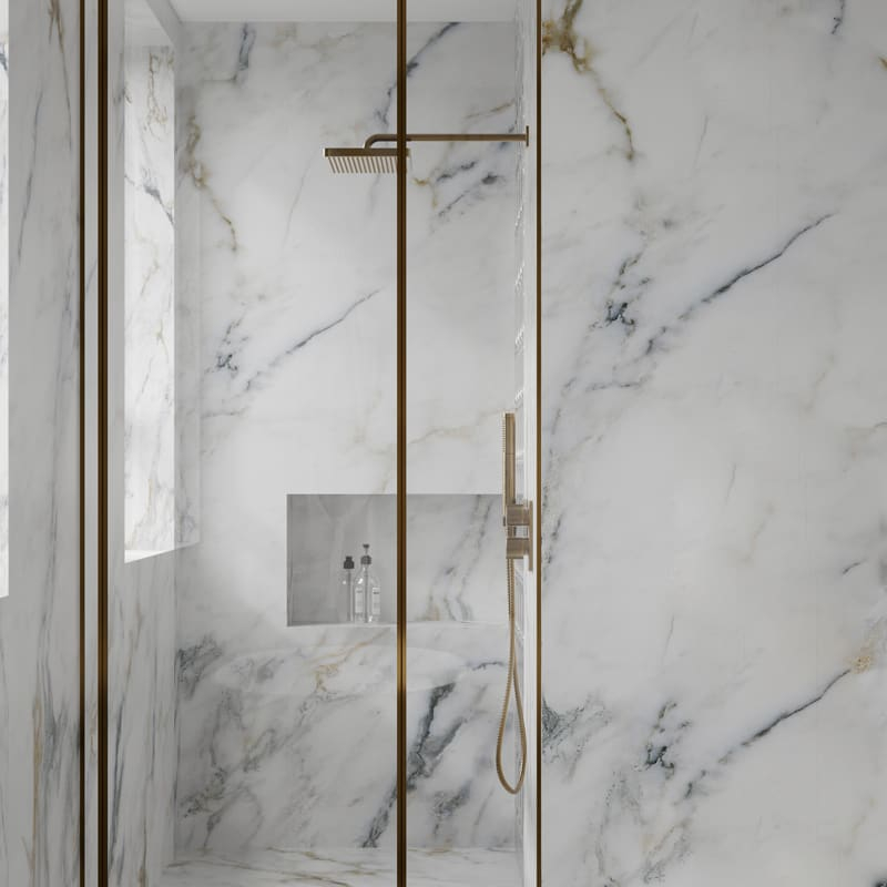 Revêtement mural Carrara, 122x244 cm Ocre Mat, B'organic®