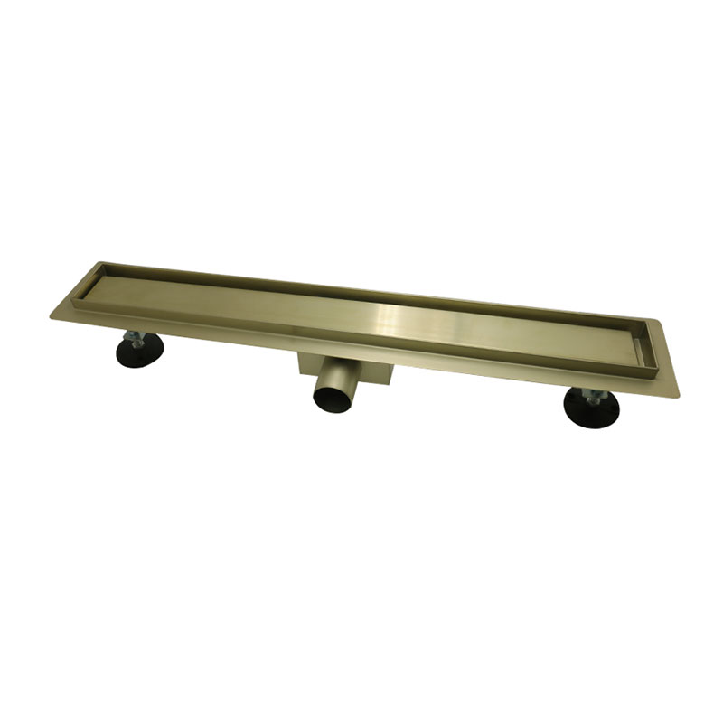 Caniveaux de douche 70 ou 80 cm, Doré brossé