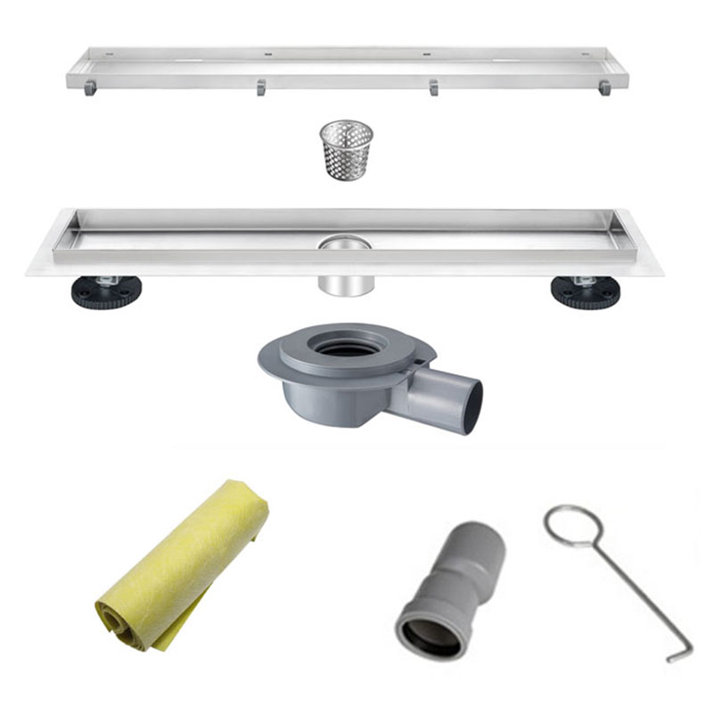 Caniveaux de douche 70 ou 80 cm, Doré brossé