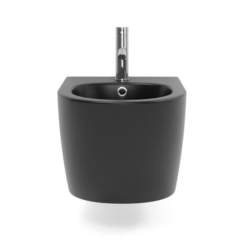 Bidet Suspendu, 48x37, Celia, Noir mat