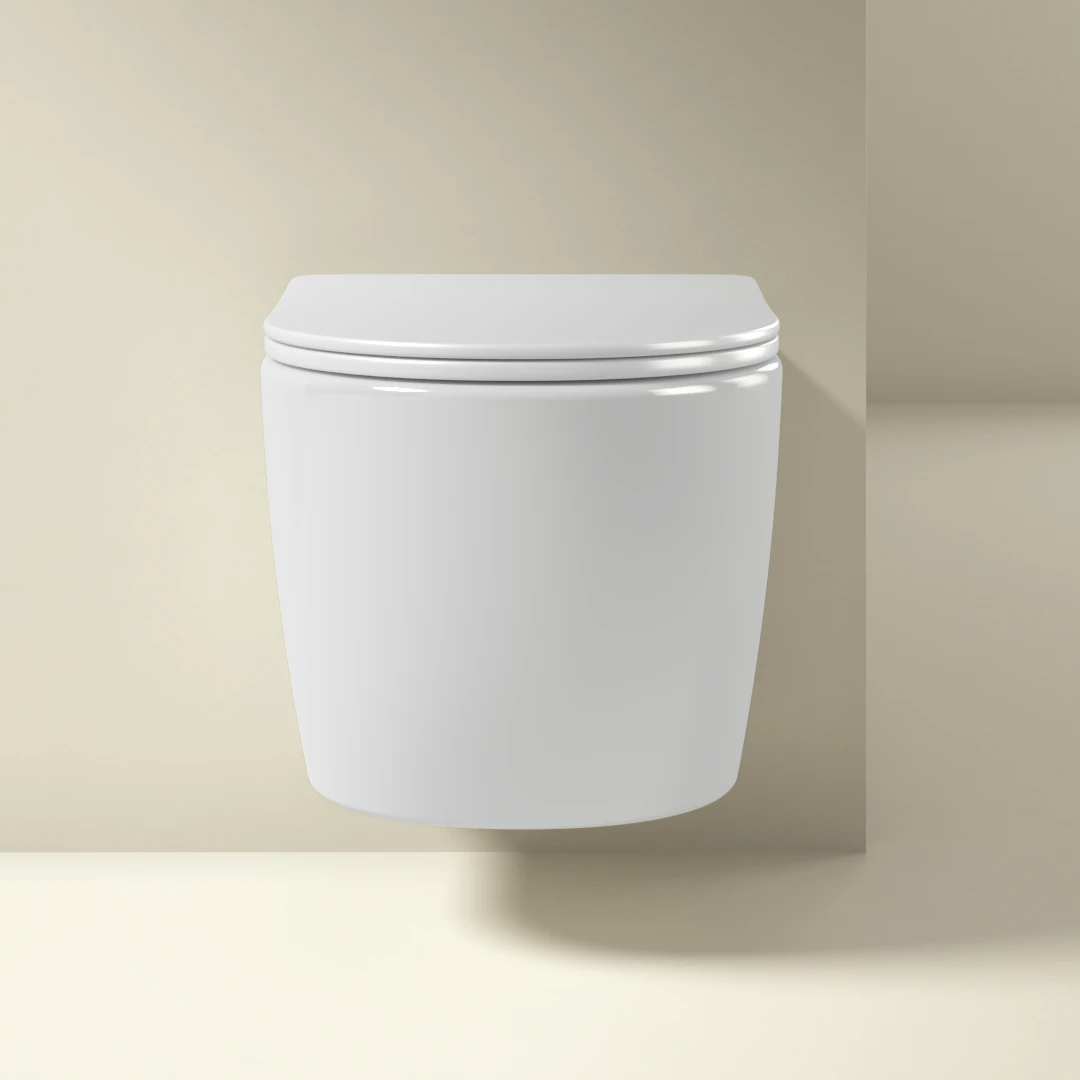 WC Suspendu compact, 49x37 cm, Blanc brillant, Celia