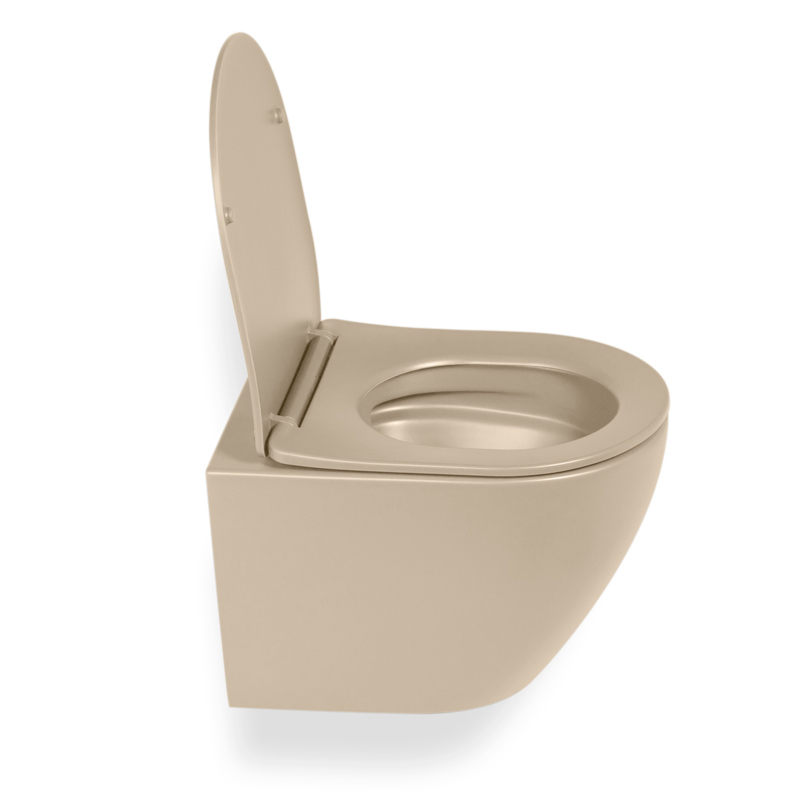WC Suspendu compact, 49x37 cm, Cappuccino mat, Celia