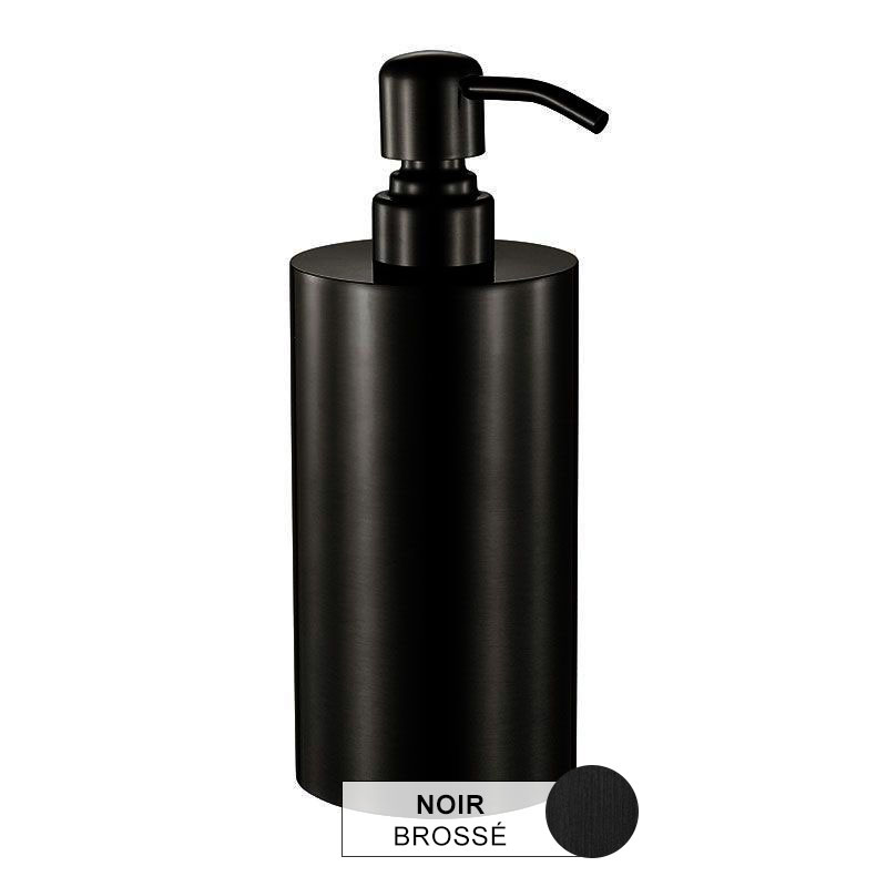 Distributeur de savon à poser, noir brossé, Châtelet