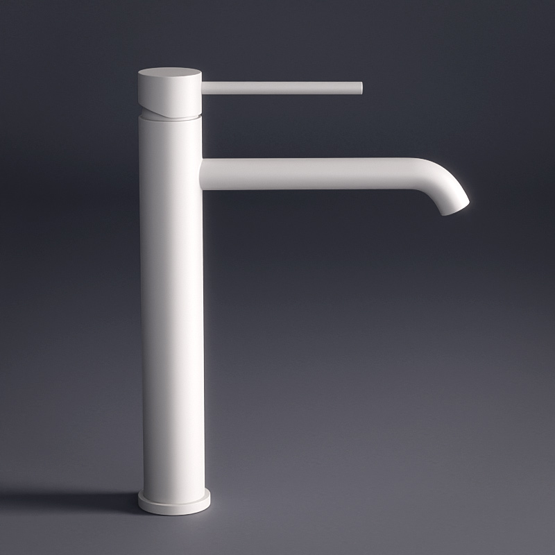 Robinet mitigeur lavabo haut blanc mat, Châtelet III