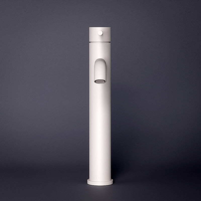 Robinet mitigeur lavabo haut blanc mat, Châtelet III