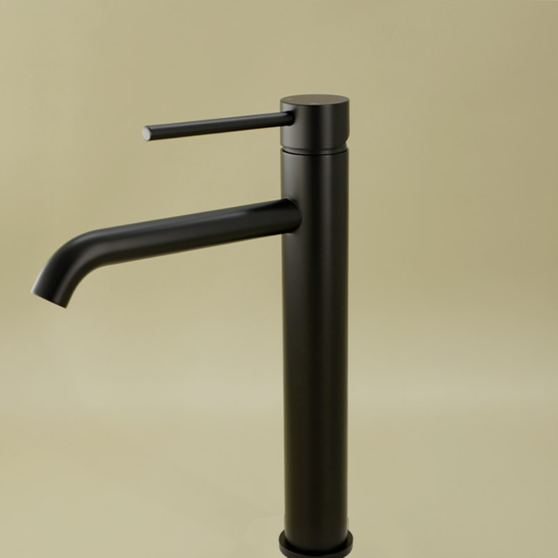 Robinet mitigeur lavabo haut noir brossé, Châtelet III