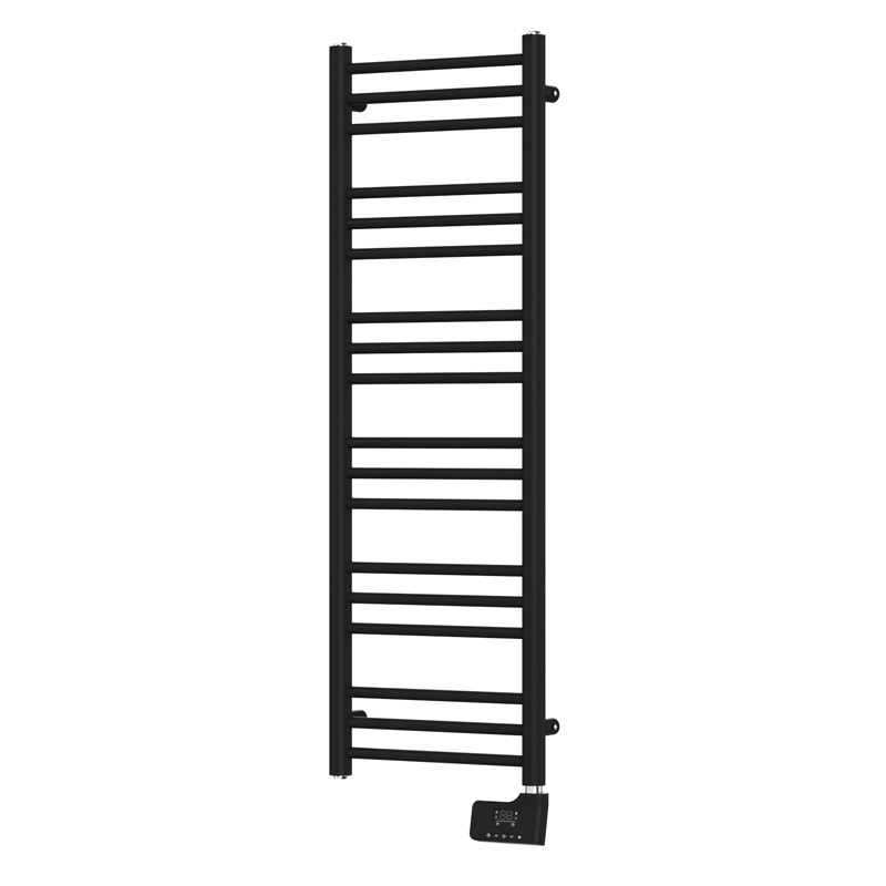 Sèche-serviette électrique, 500W, 40x120x9.2 cm, Noir mat, Châtelet