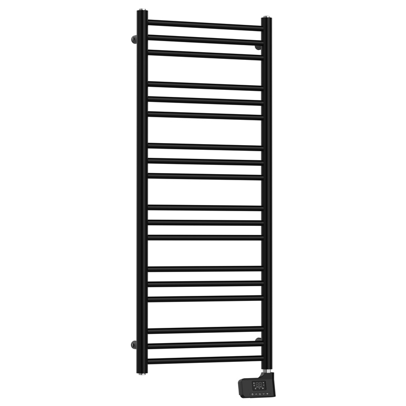 Sèche-Serviettes électrique, 120x50 cm, 500W, Noir Mat, Châtelet